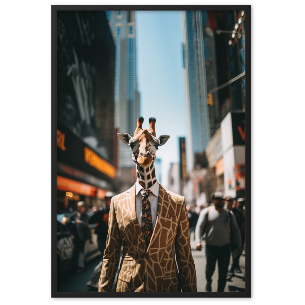 Business Giraffe poster