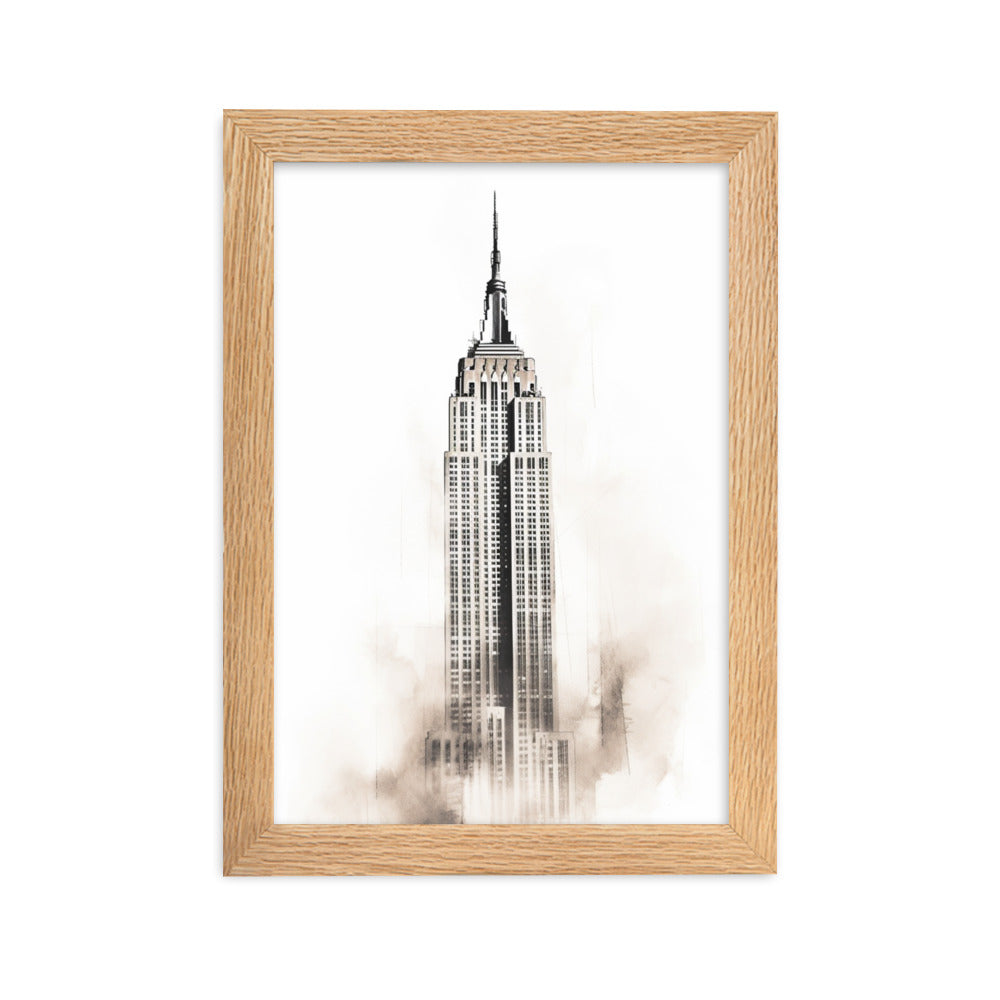 Artisitic Empire State Building poster