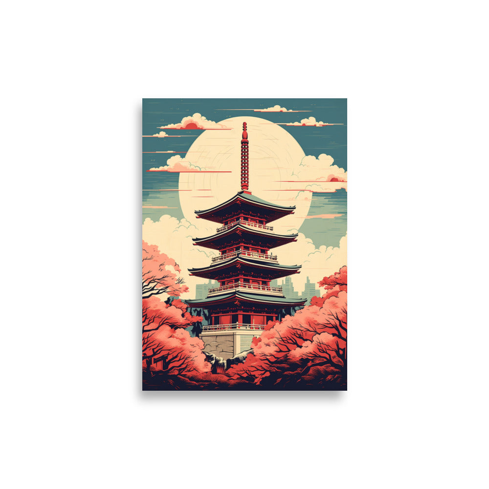 Cartoon-style Pagoda