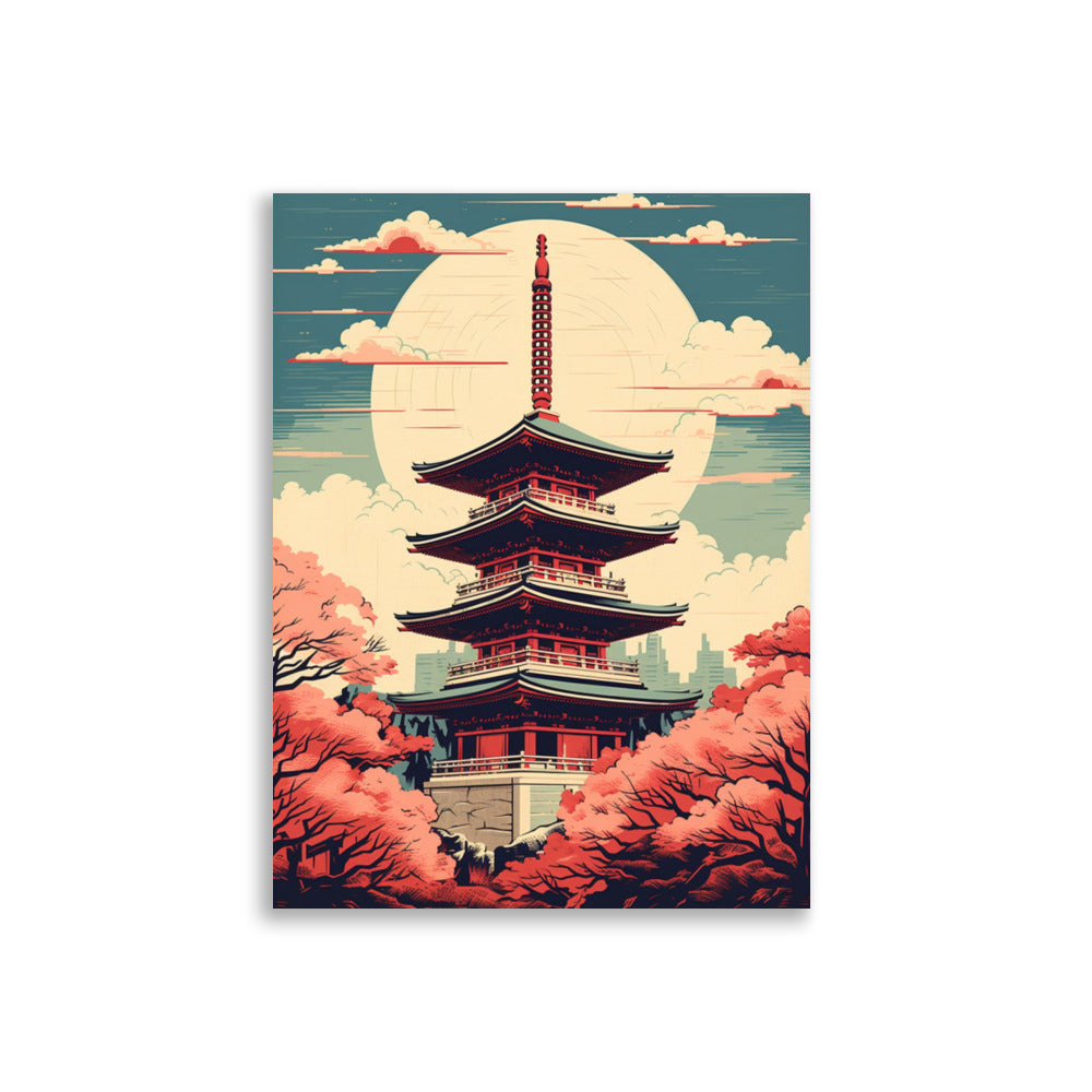 Cartoon-style Pagoda